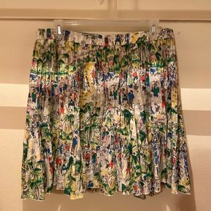 Lane Bryant Park Scape Knee Length Skirt 18/20